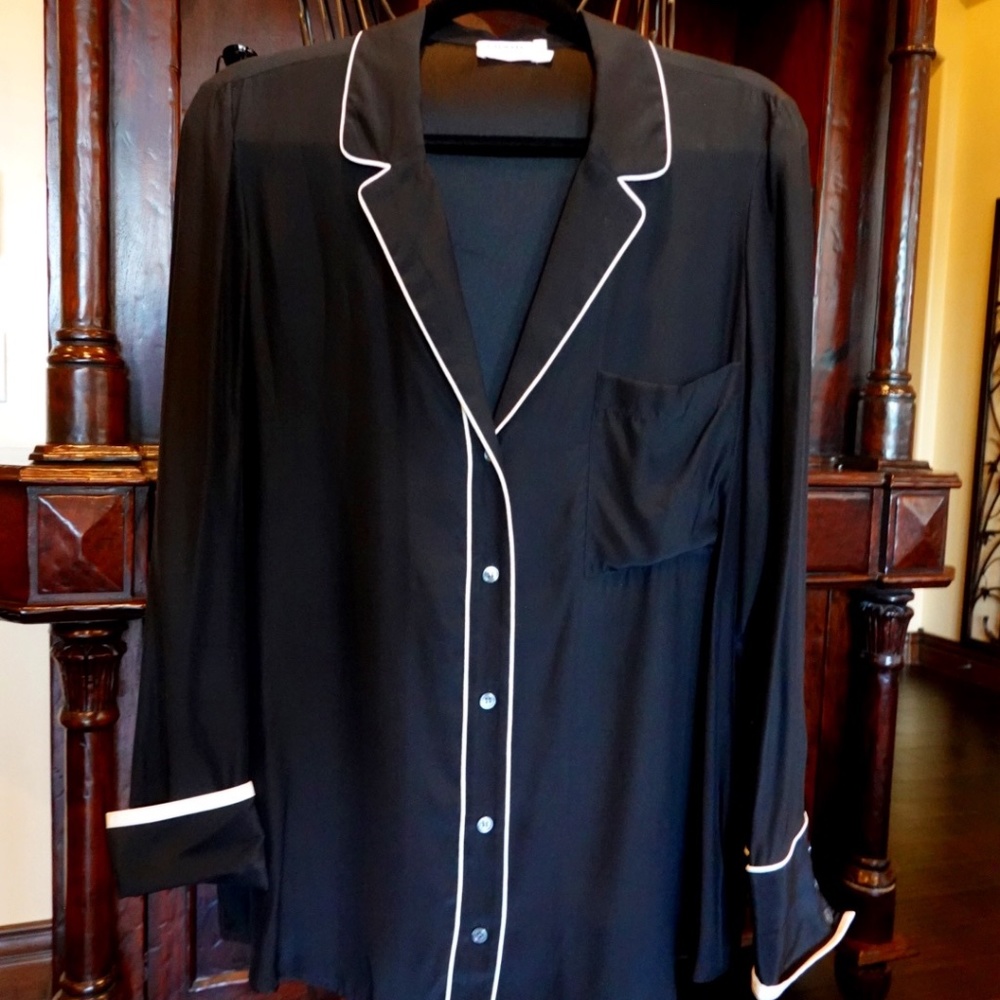 Frame Silk Blouse Pajama style Medium